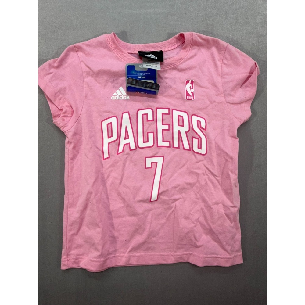 New NBA Toddler Indiana Pacers Jermaine O'NEal Shirt Pink Size Small 7/8